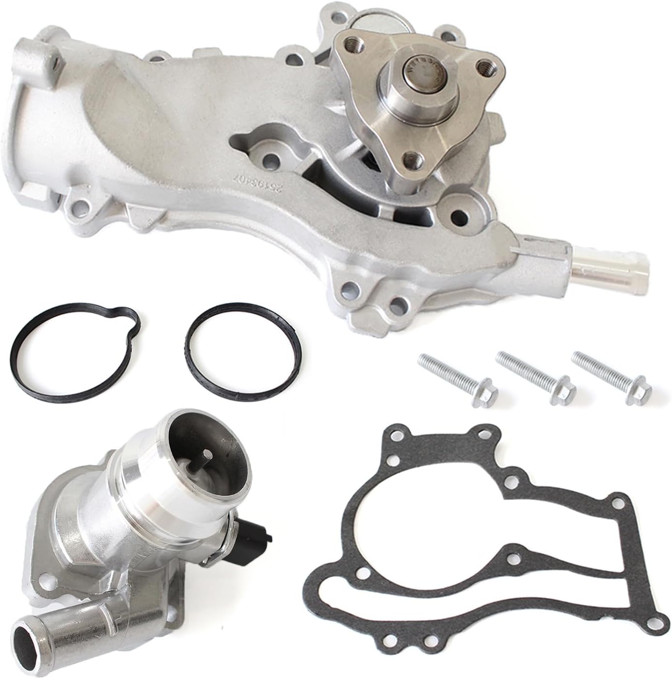 AUCERAMIC AW6662 25192709 Water Pump Thermostat Kit Fit for Buick Encore 2013-2020, Chevy Cruze 2011-2015, Chevy Cruze Limited 2016, Sonic 2012-2020, Trax 2013-2020 L4 1.4L 55565336 902808