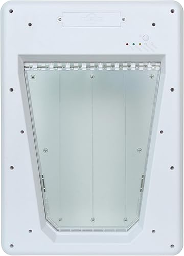Miniatura 1 de PetSafe, SmartDoor, entrada selectiva, bloqueo automático, llave múltiple, eficiencia energética, puerta programable para mascotas, grande (no WiFi