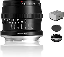 TTArtisan Lente de foco manual de grande abertura F1.2 APS-C de 50 mm para montagem Canon RF como R7 APS-C Modelo: R10 EOS R RP R5 R6