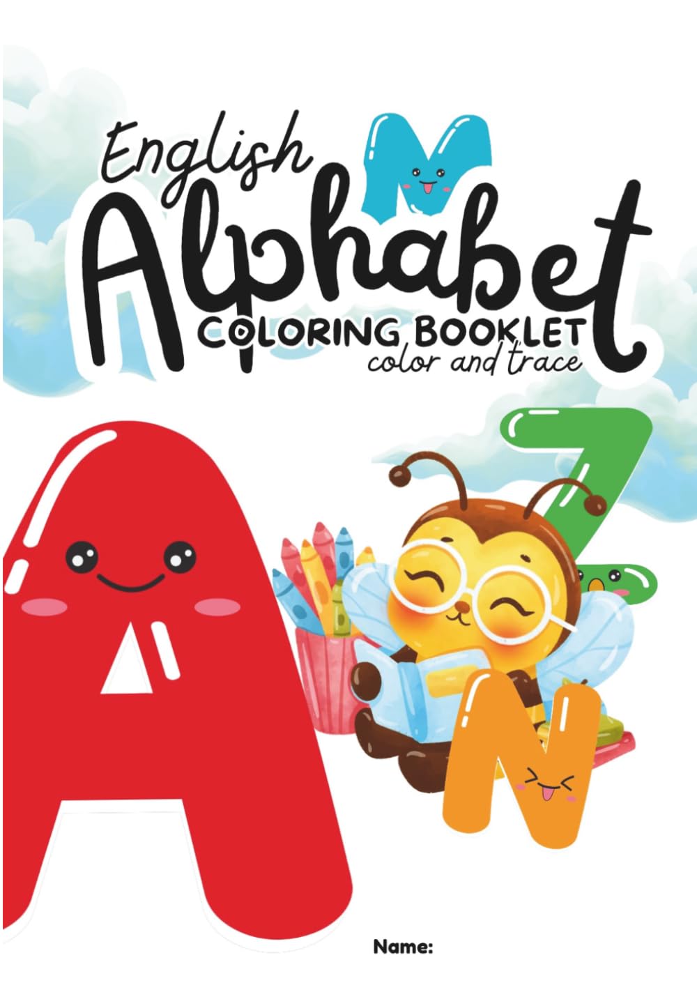 English Alphabet coloring book