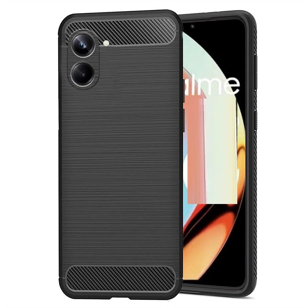 COVERBLACK Case Silicone Hybrid Rubber Case Back Cover for Realme 10 4G - Black-image-34