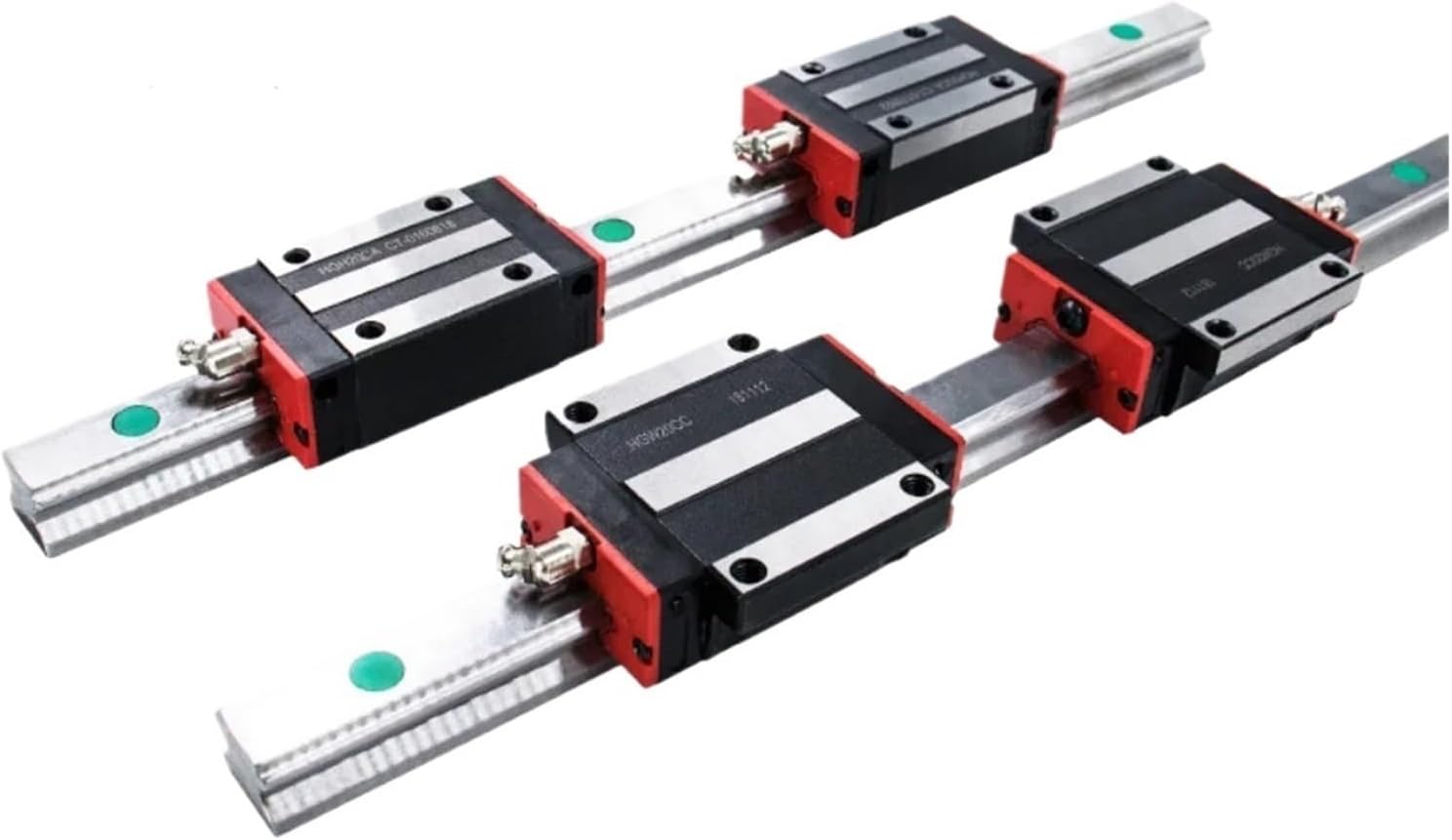 Linear Bearing Slide Block Linear Motion Slide rai 2pcs HGR20 Linear Square Rail 1000mm-1550mm + 4pcs Slides HGH20CA Or HGW20CC (Color : HGR20-1500mm, Size : HGW20CC)