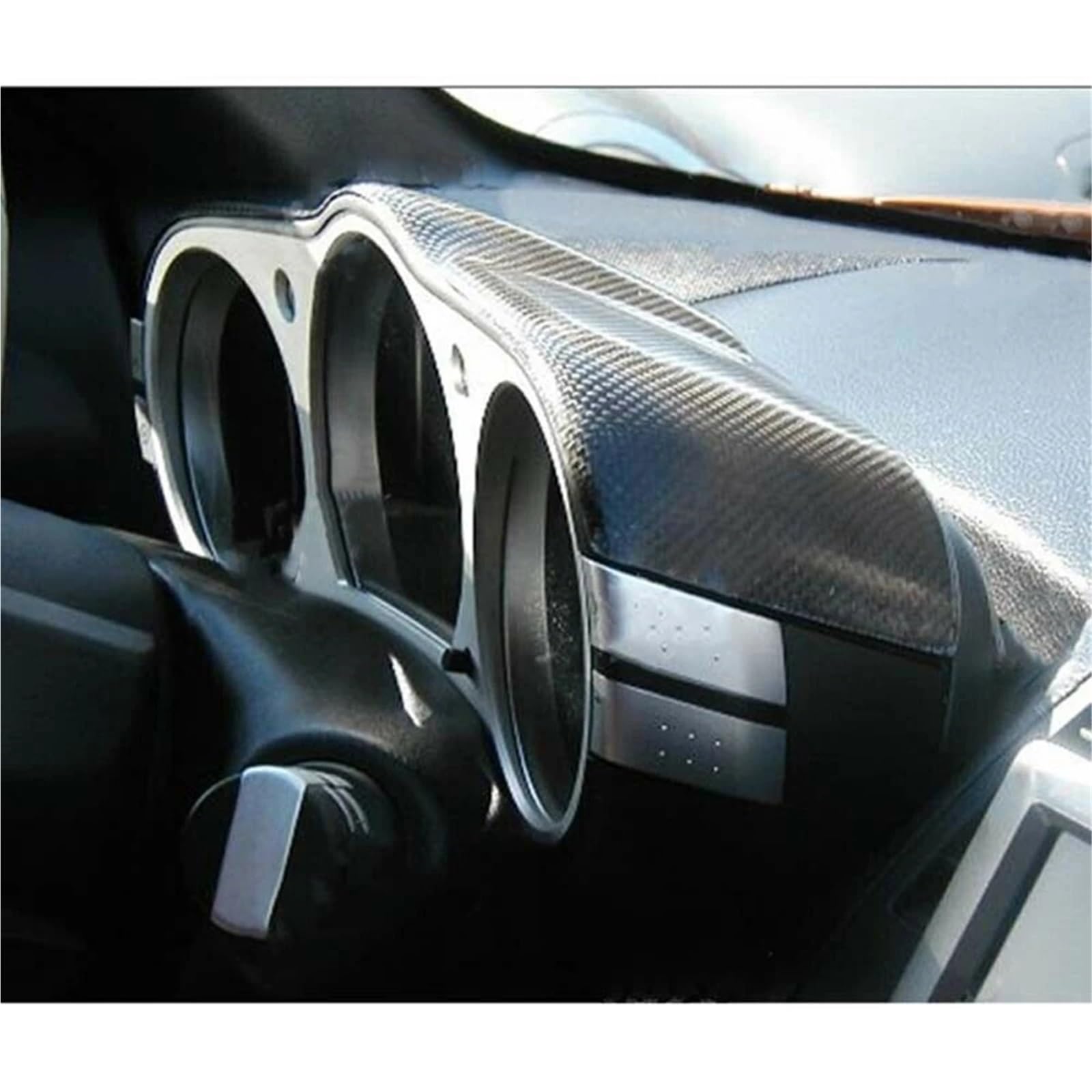 Folia na panel‌ Okleina skrzynia biegów‌ Pasuje do Nissana 350Z Z33 2003-2009 Deska rozdzielcza Osłona prędkościomierza Wykończenie Prawdziwe włókno węglowe Konsola środkowa Panel