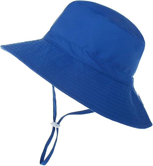 Baby Sun Hat Toddler Summer UPF 50+ Sun Protection Baby Boy Girls Hats Beach Hats Wide Brim Adjustable Bucket Hat