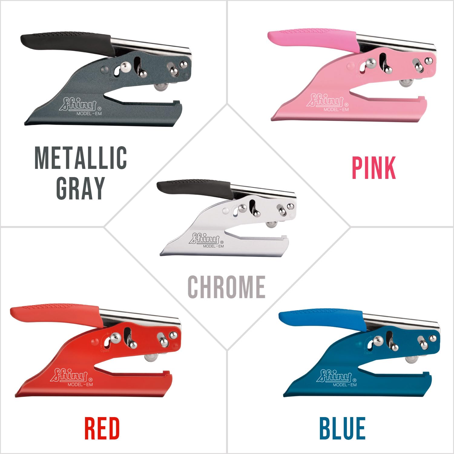 Shiny EM Embosser Handle - Only Handle for Round Die & Rectangle Die - Fits Both Round and Rectangular Dies - 1-5/8