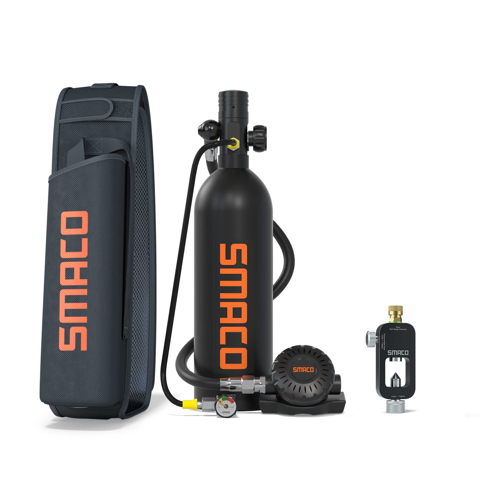 Scuba Diving Equipment 1L Mini Scuba Tank Support 15-20 Minutes Underwater Breathing(No More Than 33ft) New Generation S400Pro Diving Oxygen Tanks for Diving Sightseeing/Backup Air Source