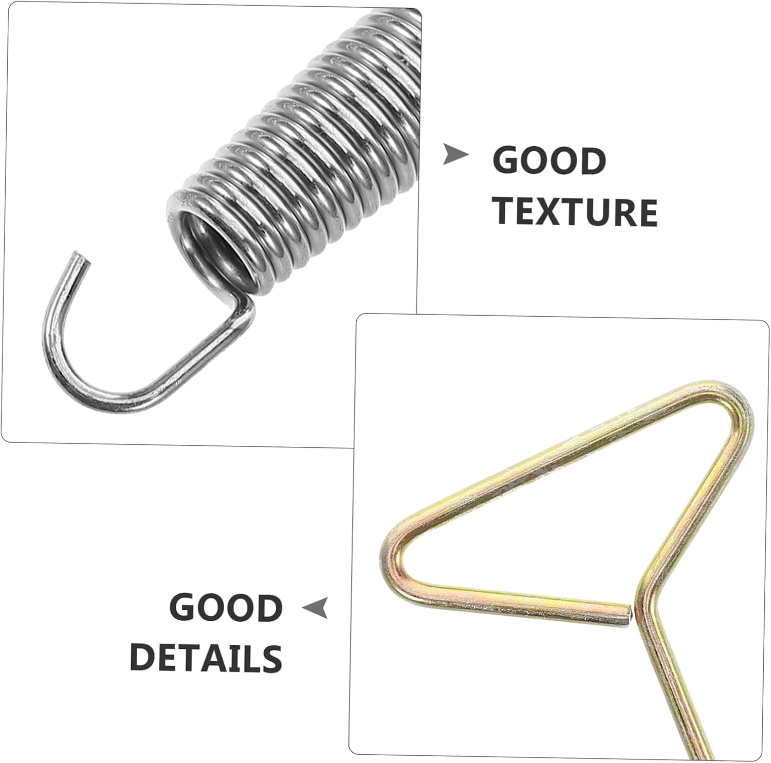 BESPORTBLE Trampoline Spring Replacement Set with T-Hook Heavy Duty Stainless Steel Compression Springs for Jumping Bed Convenient Maintenance Tool for Universal Trampoline Accessories