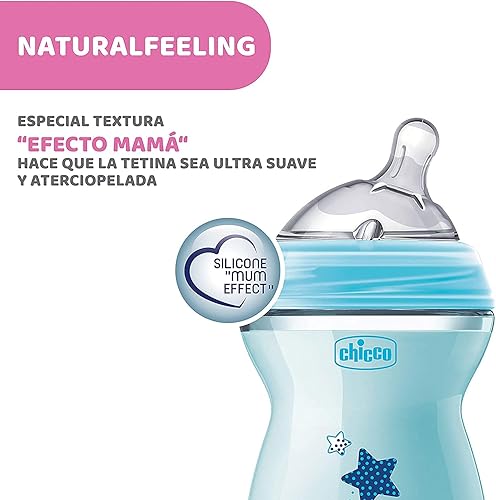 Miniatura 5 de Natural Feeling Chicco Biberón 8.5 fl oz 2Mesi + Bimbo