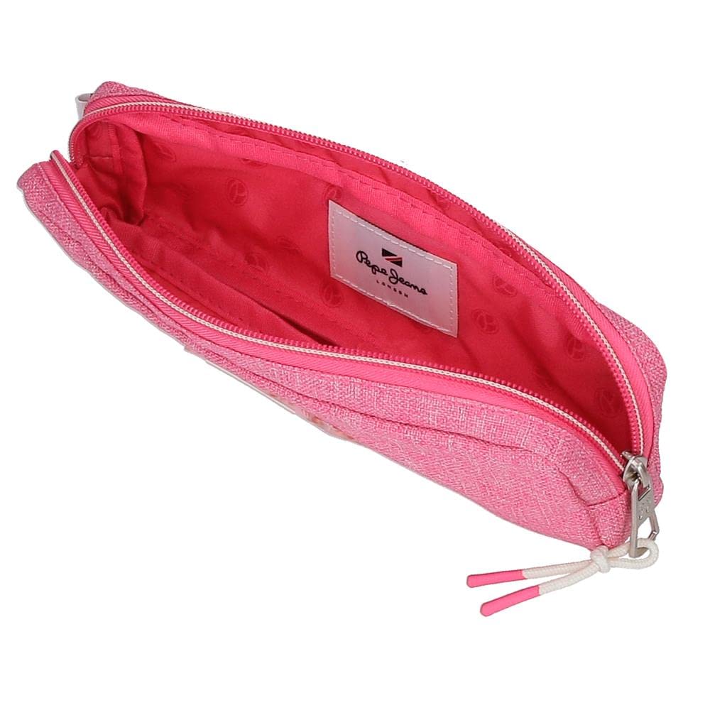 Pepe Jeans Luna Pink Case 22x7x3 cms Polyester, Estuche - Image 4
