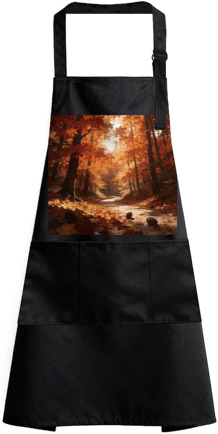 Golden Maple Warms The PathWaterproof Kitchen Apron