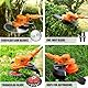 Rasentrimmer mit Akku und Unkrautbürste, 21V Akku Freischneider 2 Akku 4.0Ah, 24CM Schnittbreite Akku Rasentrimmer mit Akku Brushless Freischneider, Elektro Motorsense, für Garden Trimmen