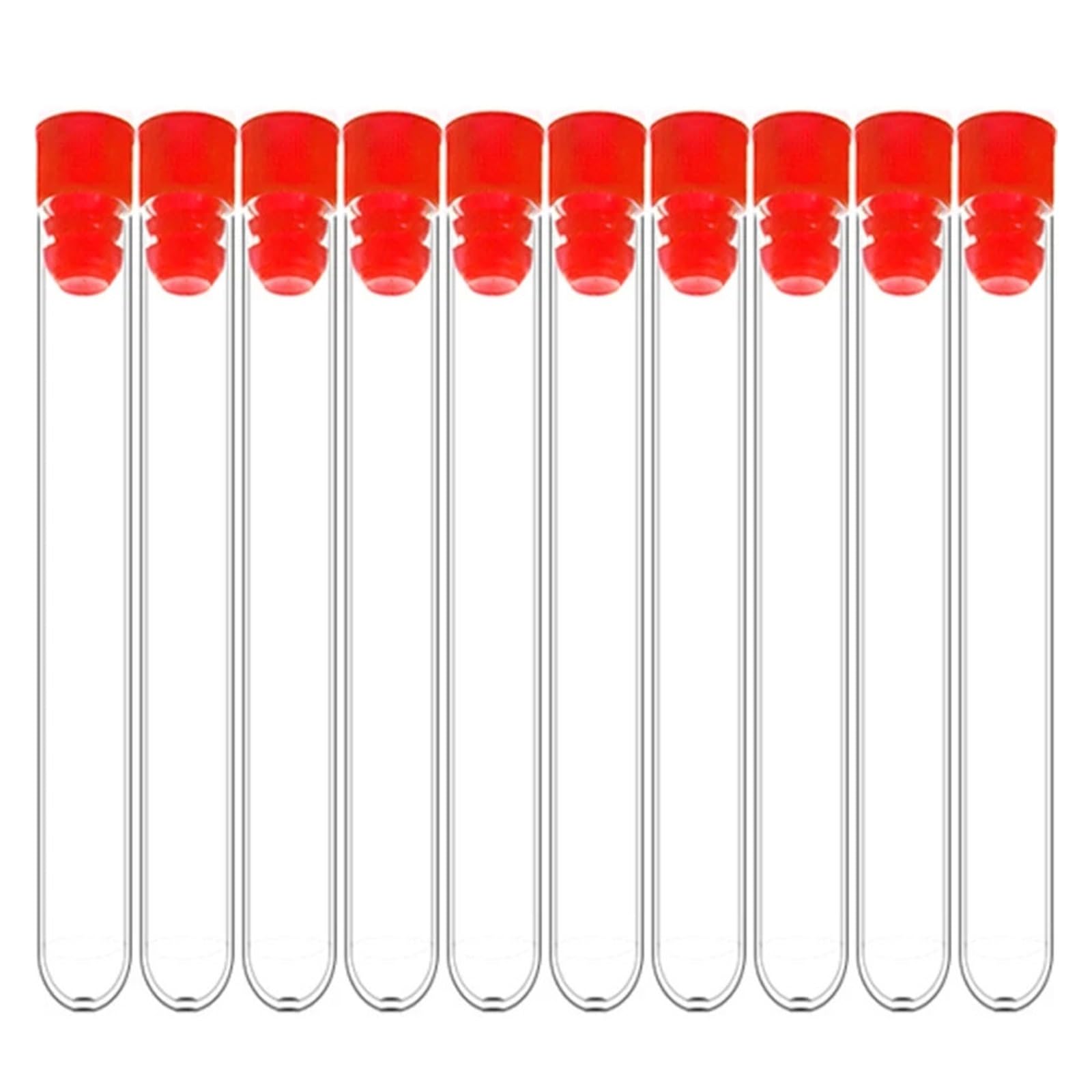 Provetta 15x150mm Trasparente Laboratorio Fiala Di Plastica Trasparente Tappo A Profilo Alare Forniture For Laboratorio Scolastico 20 Pezzi/confezione