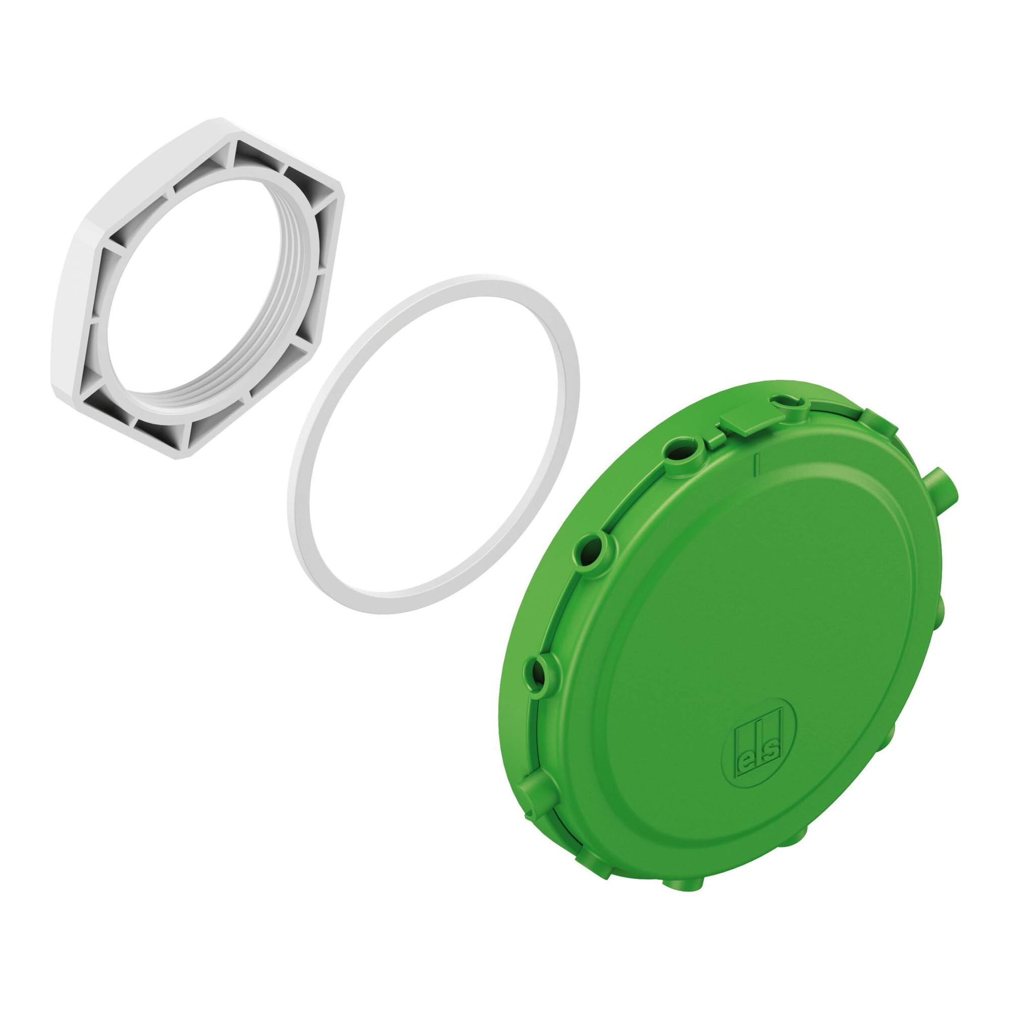 Valves d'aération Bel Air M40 Spelsberg anti-condensation en polycarbonate vert avec écrou