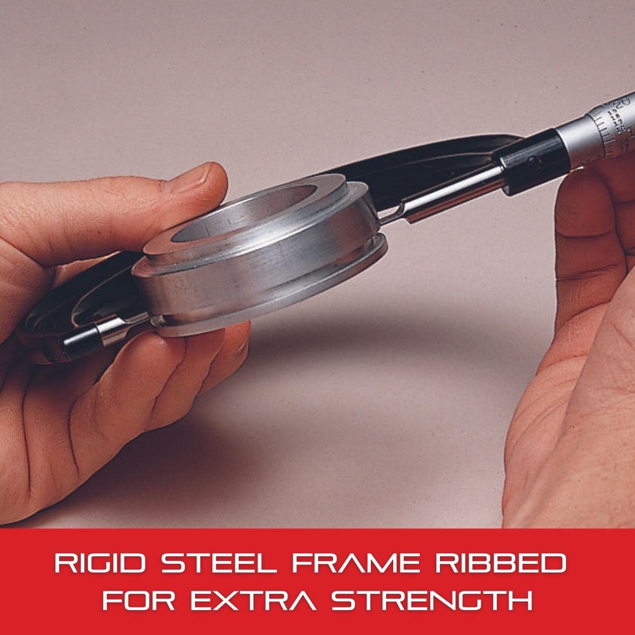 Starrett Blade Type Micrometer with Non-Rotating Spindle, Satin Chrome Finish and Advanced Sleeve Design - 3-4" Range, .001" Graduation, .030" Blade Anvil Type - 486P-4