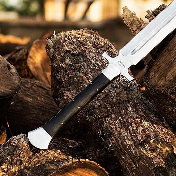 Miniatura 2 de Espada de espiga completa de acero hecha a mano personalizada con vaina, el mejor regalo de cumpleaños para él