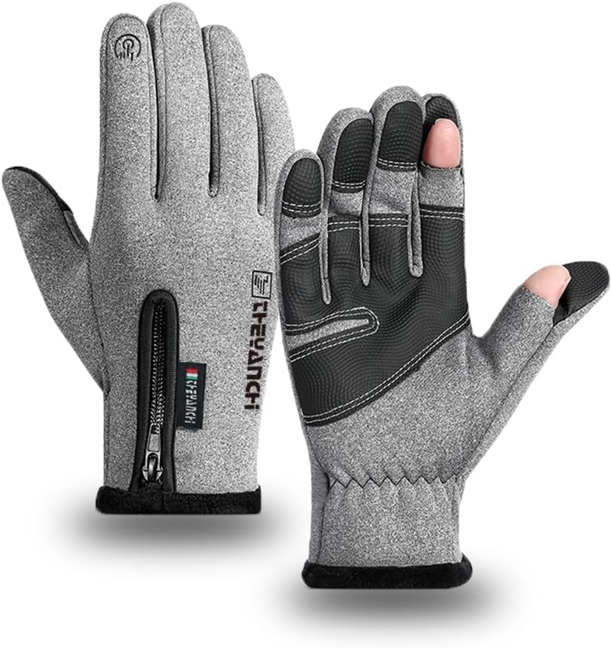 -10℉ Waterproof Winter Gloves for Men & Women, Breathable Thermal Gloves, 5-Layer Touch Screen Cold Weather Gloves Snow Ski Gloves