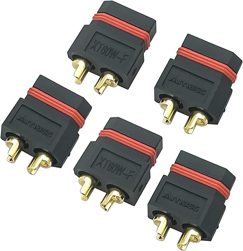 Miniatura 2 de 5 pares Amass XT60EW-M XT60W-F montable XT60E macho hembra conector enchufe para RC Drone aviones FPV Racing Drone