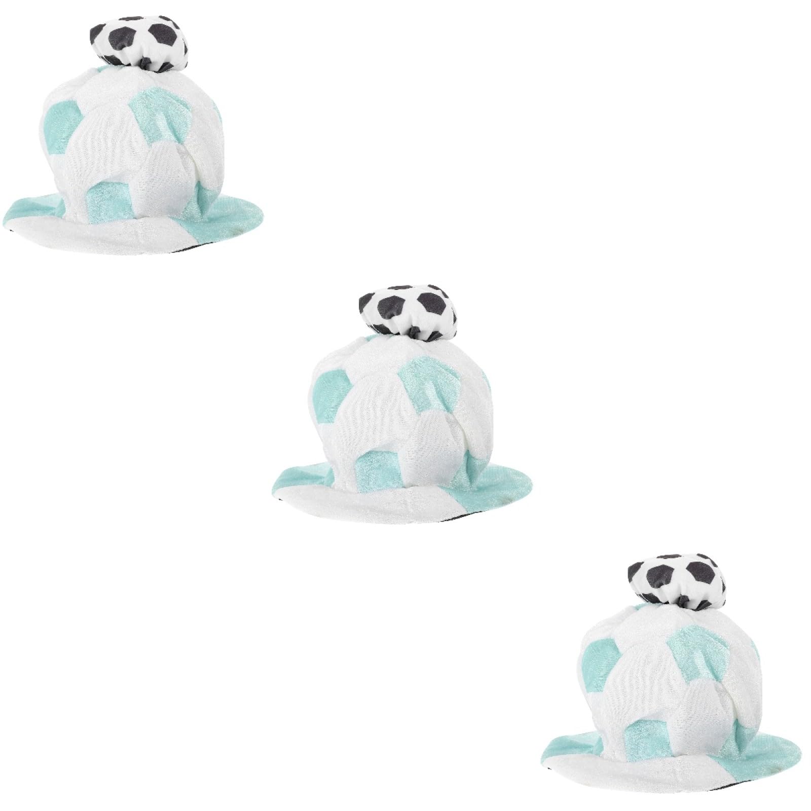 Toyvian Cappello da Tifoso Decorativo da Calcio 3 Pezzi Leggero da Competizione Sportiva per La Squadra dei di Calcio
