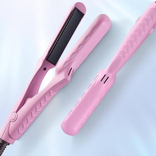 Miniatura 6 de LOVANI Mini plancha plana, plancha de pelo de viaje de doble voltaje, planchas planas pequeñas de cerámica turmalina para cabello corto y flequillo