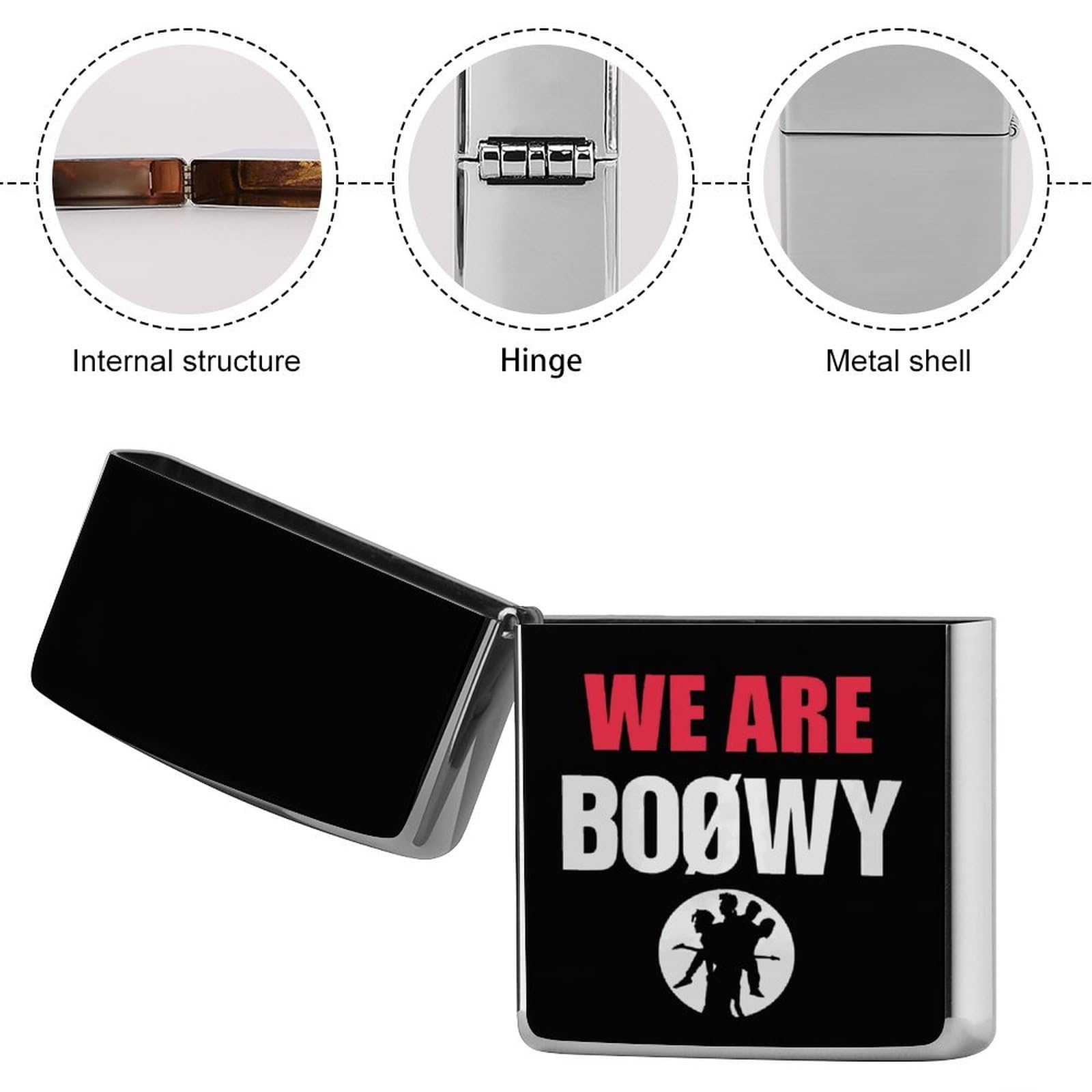 BOØWY ZIPPO型　オイルライター Amazon.co.jp: ボウイ Boowy Boøwy ZIPPO兼用ケース ライター