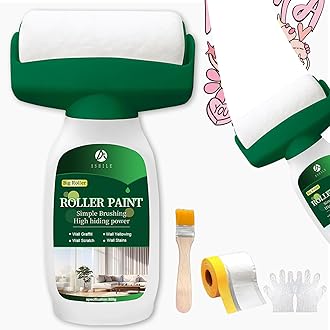 White Paint for Wall 17.6oz/500g Water-Drywall Repair Paint, Drywall Primer, for Covering Graffiti & Stains on Walls