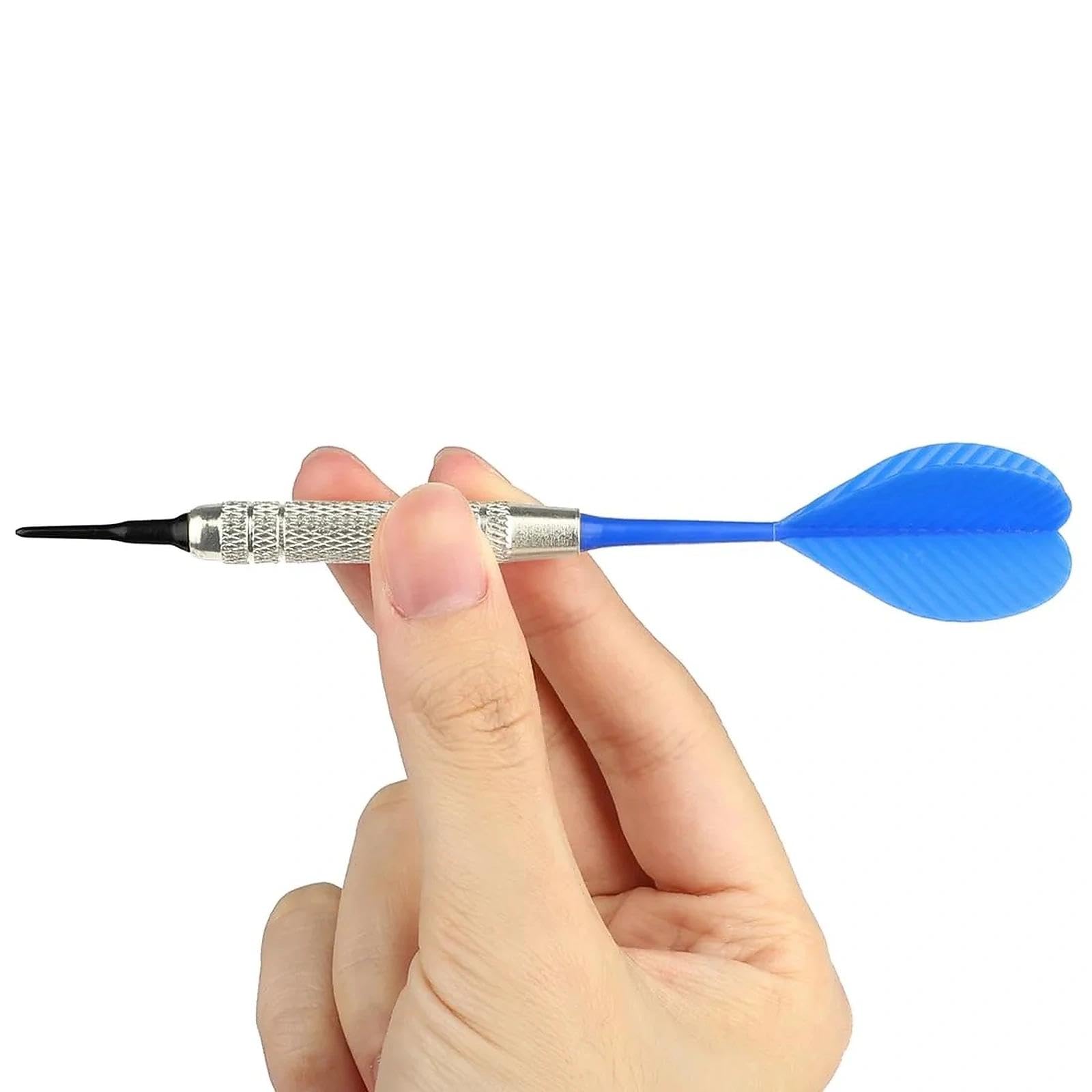 Dardos con Punta de plástico, Juego de 12 Dardos Blandos con 36 Puntas de plástico para Diana electrónica Plástica para Principiantes y Entrenamiento Avanzado