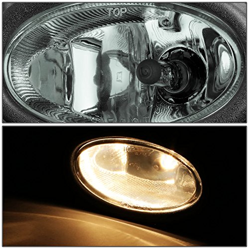Dna Motoring Fl-Ztl-119-Sm Front Bumper Fog Light Driver & Passenger Side Enhance Visibility [Compatible With 06-08 Civic 2-Door Coupe] #TOP1