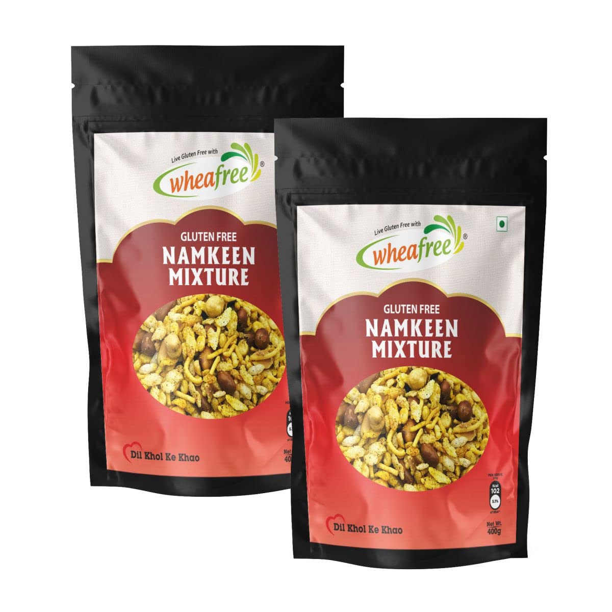 Wheafree Gluten Free Namkeen Mixture - Pack of 2 (400g each) | Delicious, Ready to Eat Indian Snacks | Tasty Crispy & Crunchy Savoury Snacks | Tangy and Spicy Flavour (B0B6WWT2DM) Amazon Price History, Amazon Price Tracker
