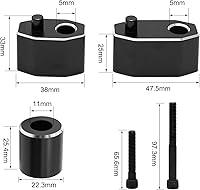 Vista 5 de Extensiones de suelo para conductor Street Glide, kit de extensores 2009-2019 2020-2022 de repuesto para modelos Touring Road King Electra Glide