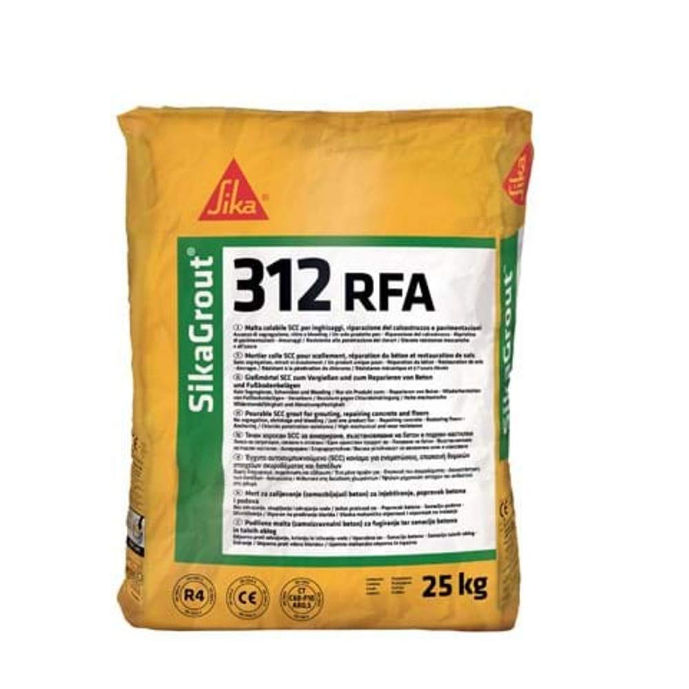 SIKA SIKAGROUT 312 RFA MALTA CEMENTIZIA COLABILE FIBRORINFORZATA 25 KG