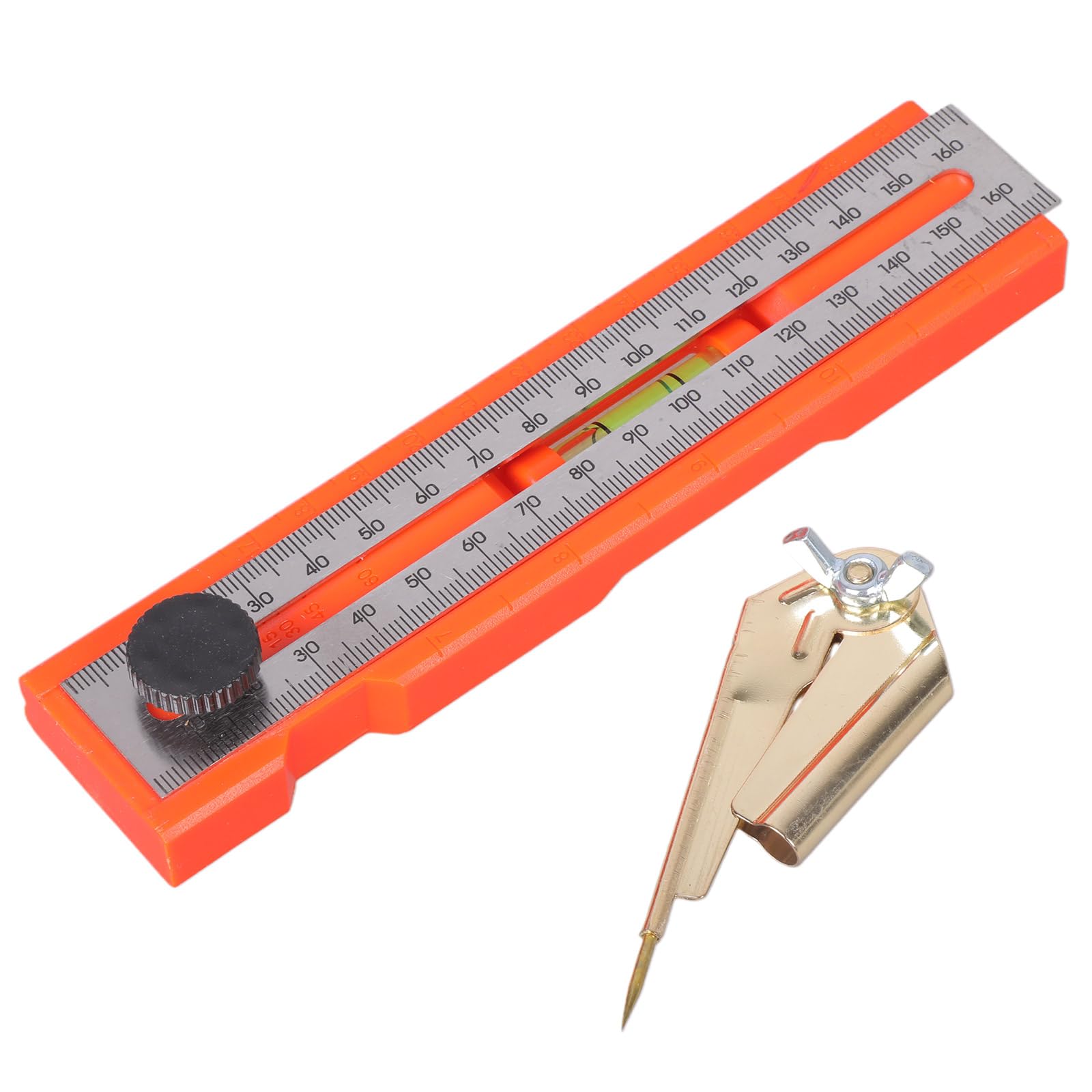 Woedpez Set B Multifunctional Angled Ruler Woodworking Protractor Leveling Measure Tool With Depth Gauge Accessories Furniture Making Angled Ruler