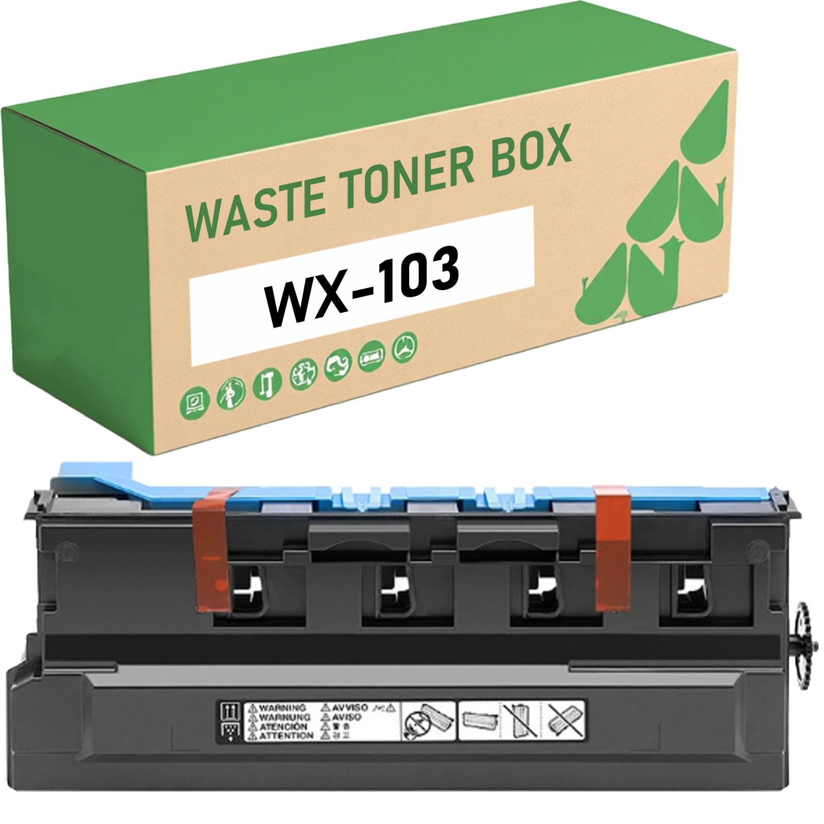 Compatible para Konica Minolta WX-103 Caja De Tóner Residual para Bizhub C224 224e C258 C284 C284e C308 C364 C364e C368 C454 C454e C458 C554 C554e C558 C658 C220 C221S 1-Pack