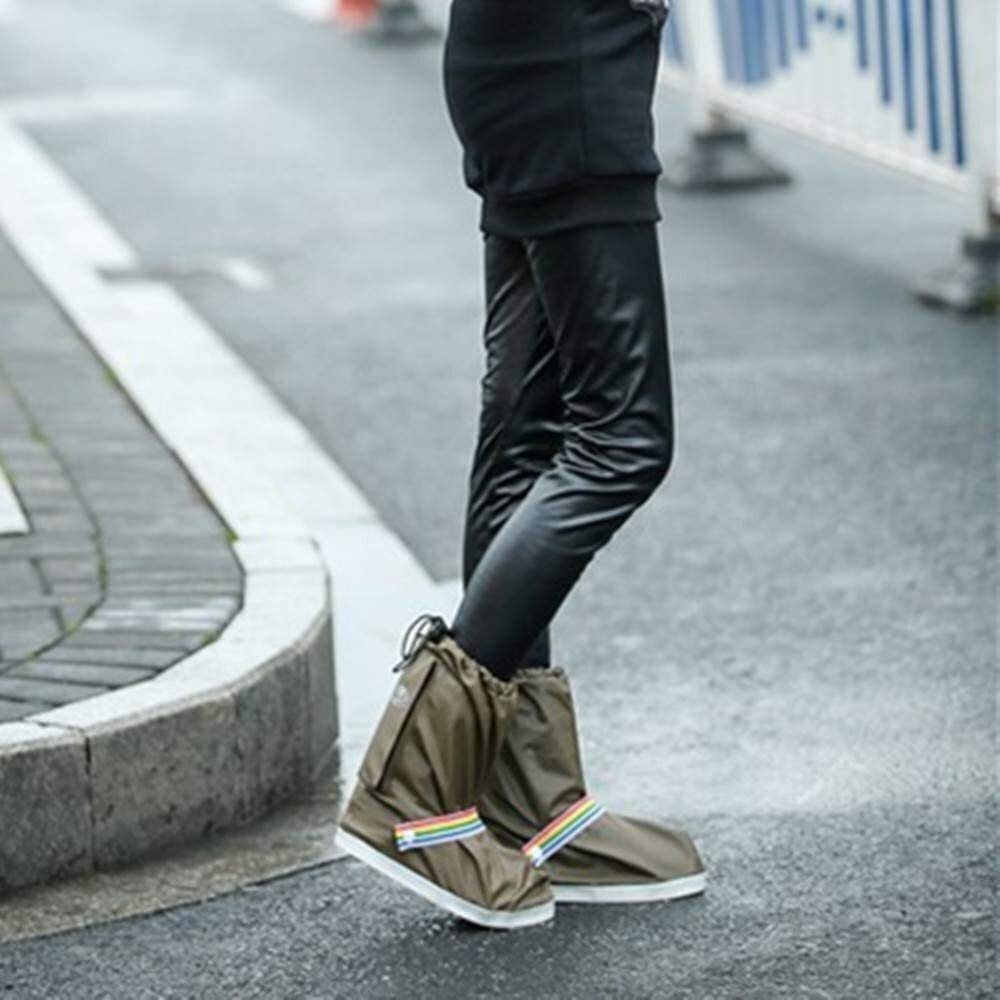 Cycling Fahrrad Überschuhe Outdoor Wasserdichte Regenstiefelabdeckungen For Frauen Fahrradschuhe Abdeckung Regen-/Schneestiefel Abdeckung Mit Reflektierenden Streifen-Fahrrad-Motorradstiefeln Schuhabd Fashion