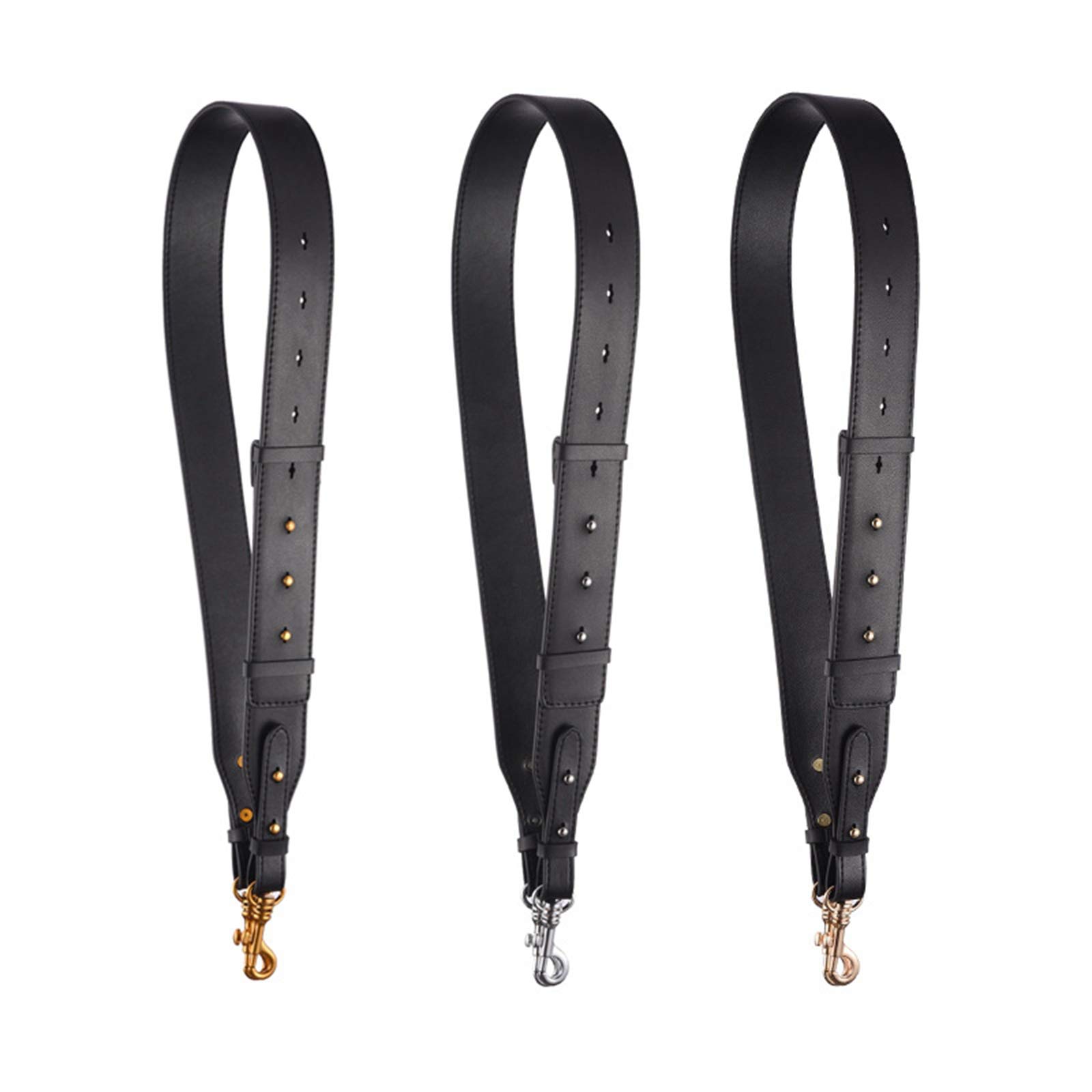 Correa de hombro ancha de cuero genuino correa de metal gancho Crossbody bolsa correa ajustable 95-110 cm bolsa accesorios