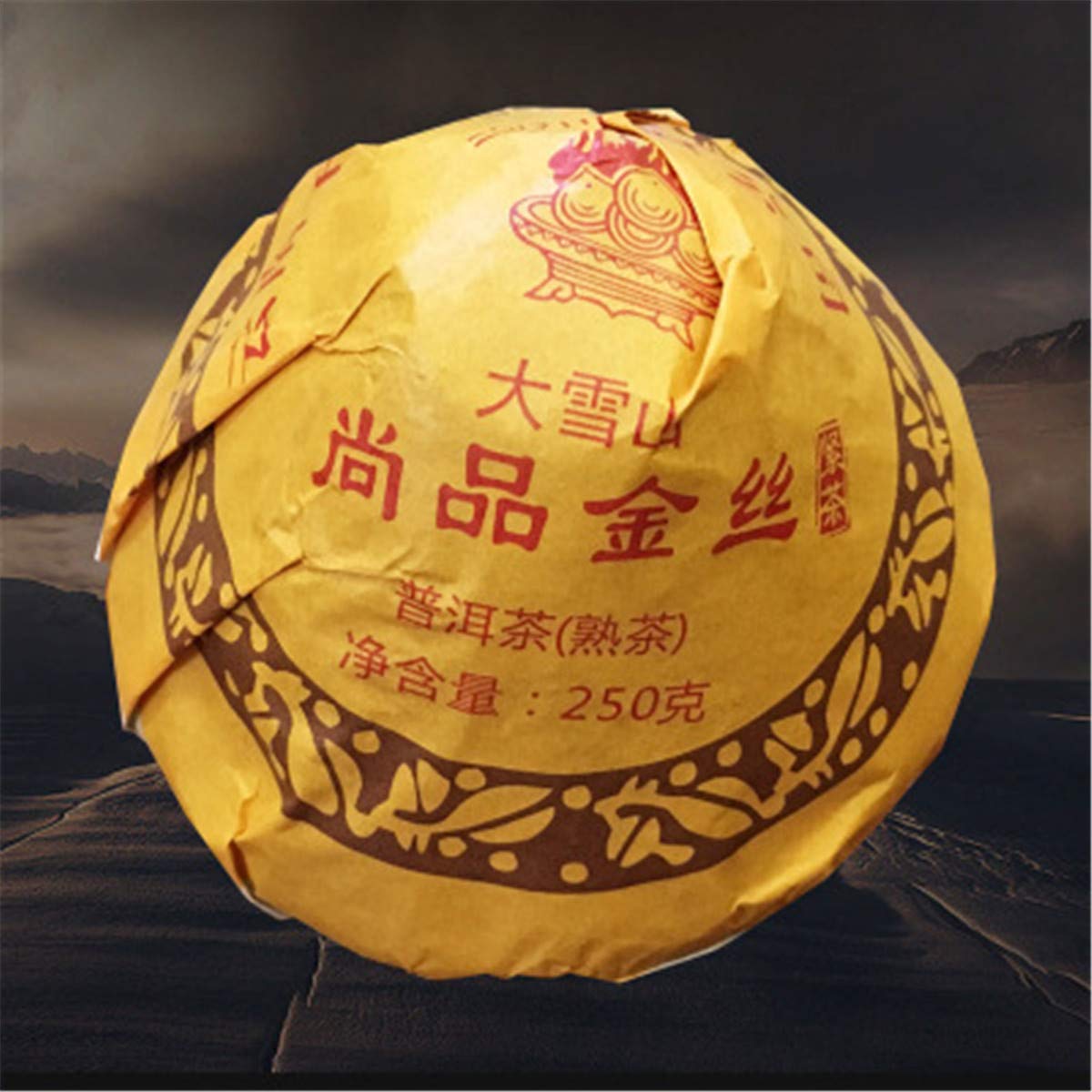 250g Forma de hongo Grandes montañas nevadas XiaGuan Puer Té negro Té maduro Pu-Erh