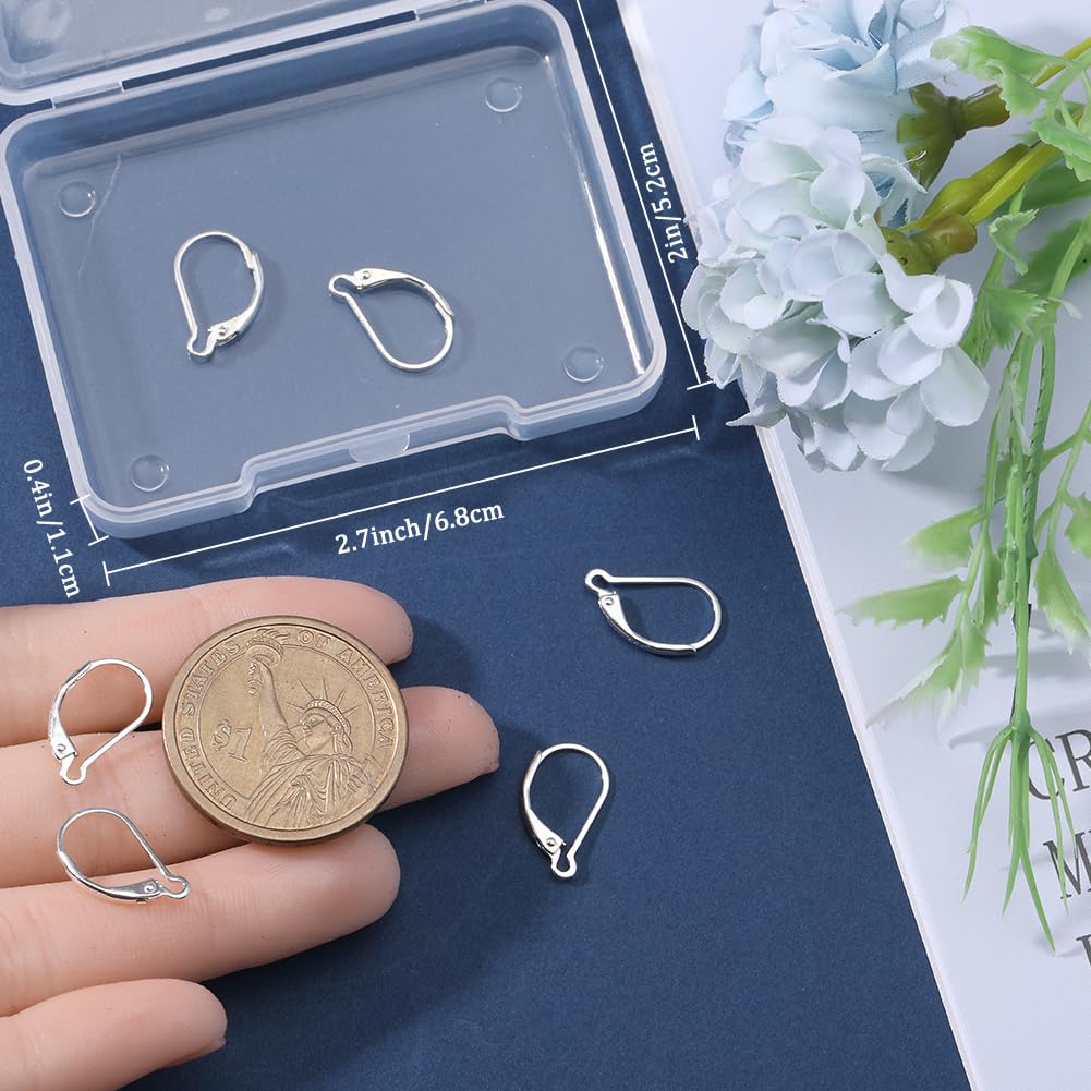 Leverback Conversion Kit 925 Stamp Beebeecraft 60Pcs 6 Styles Earring Hook Kit 18K Gold Plated ...