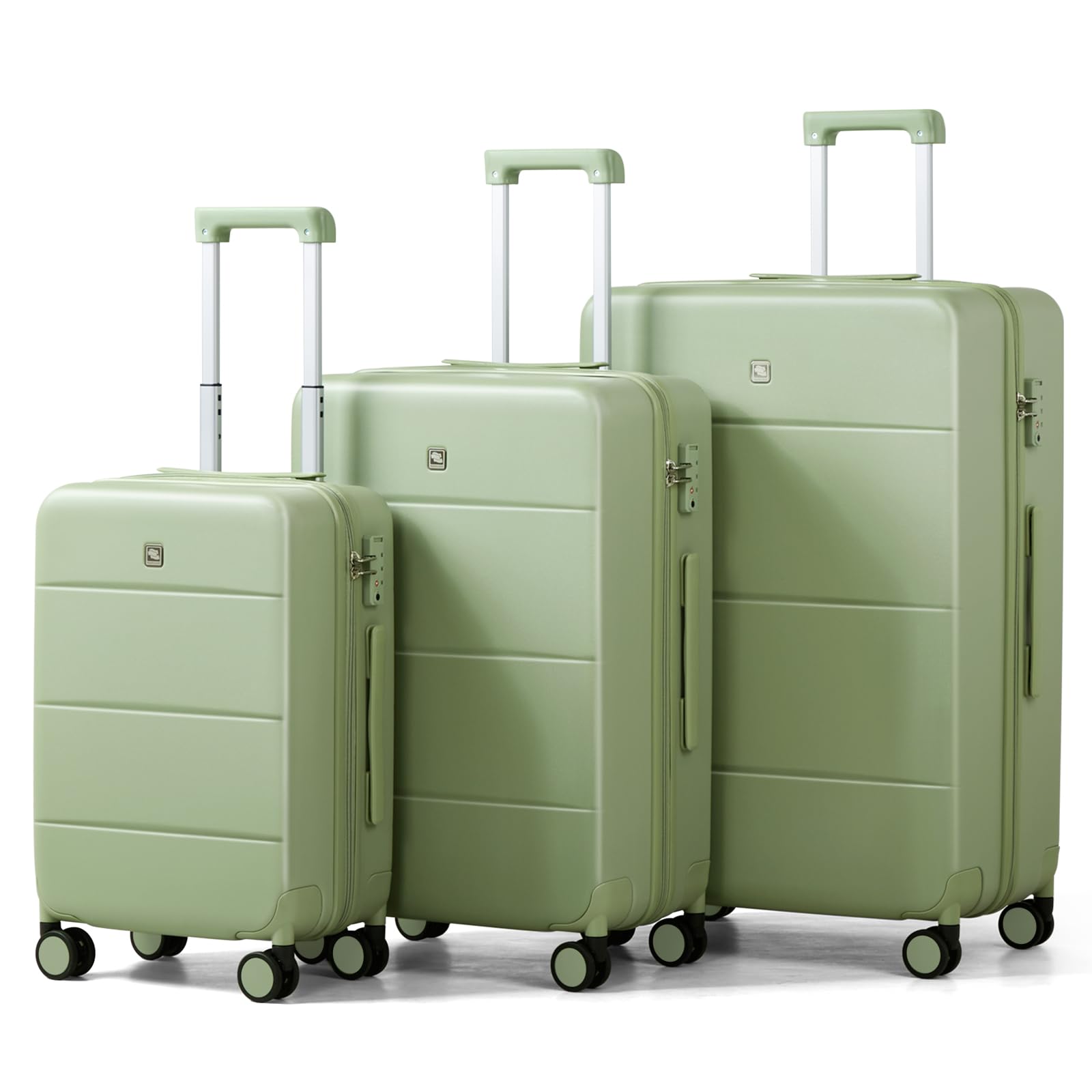 Hanke Expandable 26 Inch Luggage with Spinner Wheels, Hardside Large Suitcase, All-PC Hard Shell Travel Luggage, TSA Lock, Lightweight Durable Checked-Medium (Blackish Green, 93L) — view 31