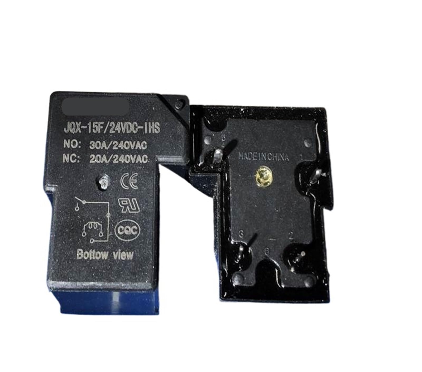 Relé JQX-15F 24VDC-1HS con alta capacidad de conmutación de 30A