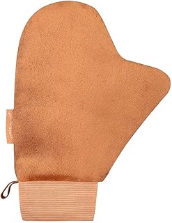 WHITE to BROWN Deluxe Velvet Self Tan Application Mitt - Double Sided, Velvet Tanning Application glove for streak-free Face & Body Self Tanning application. Machine Washable.