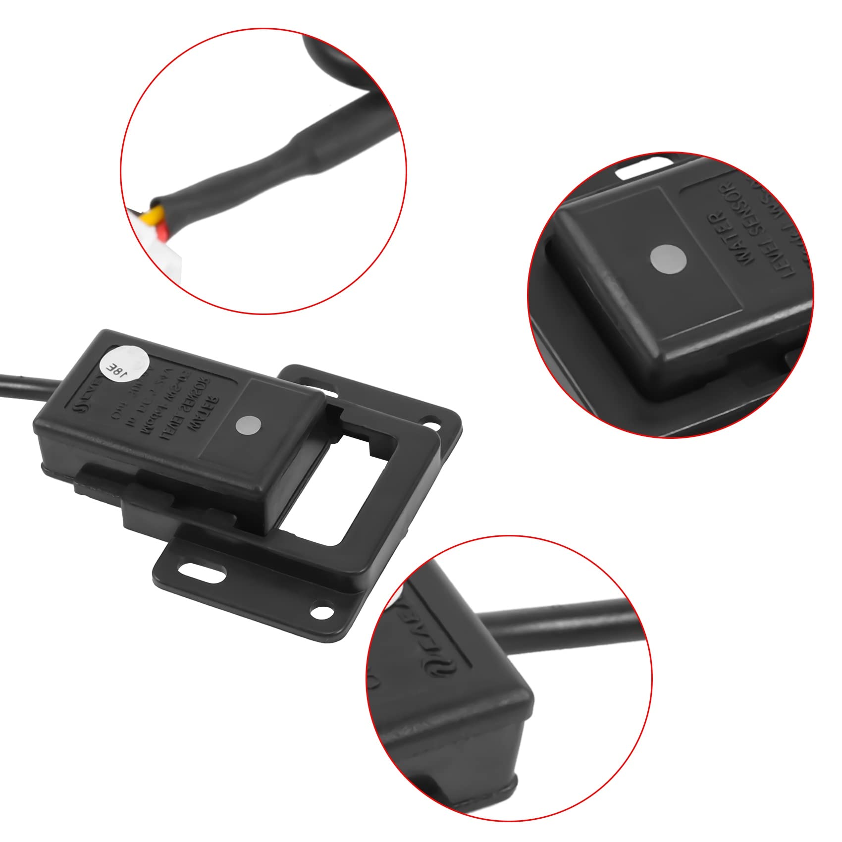 Lizusidtsy 12-24V Non-contact Tank Liquid Water Level Detect Sensor Switch Container DC 5V, Black