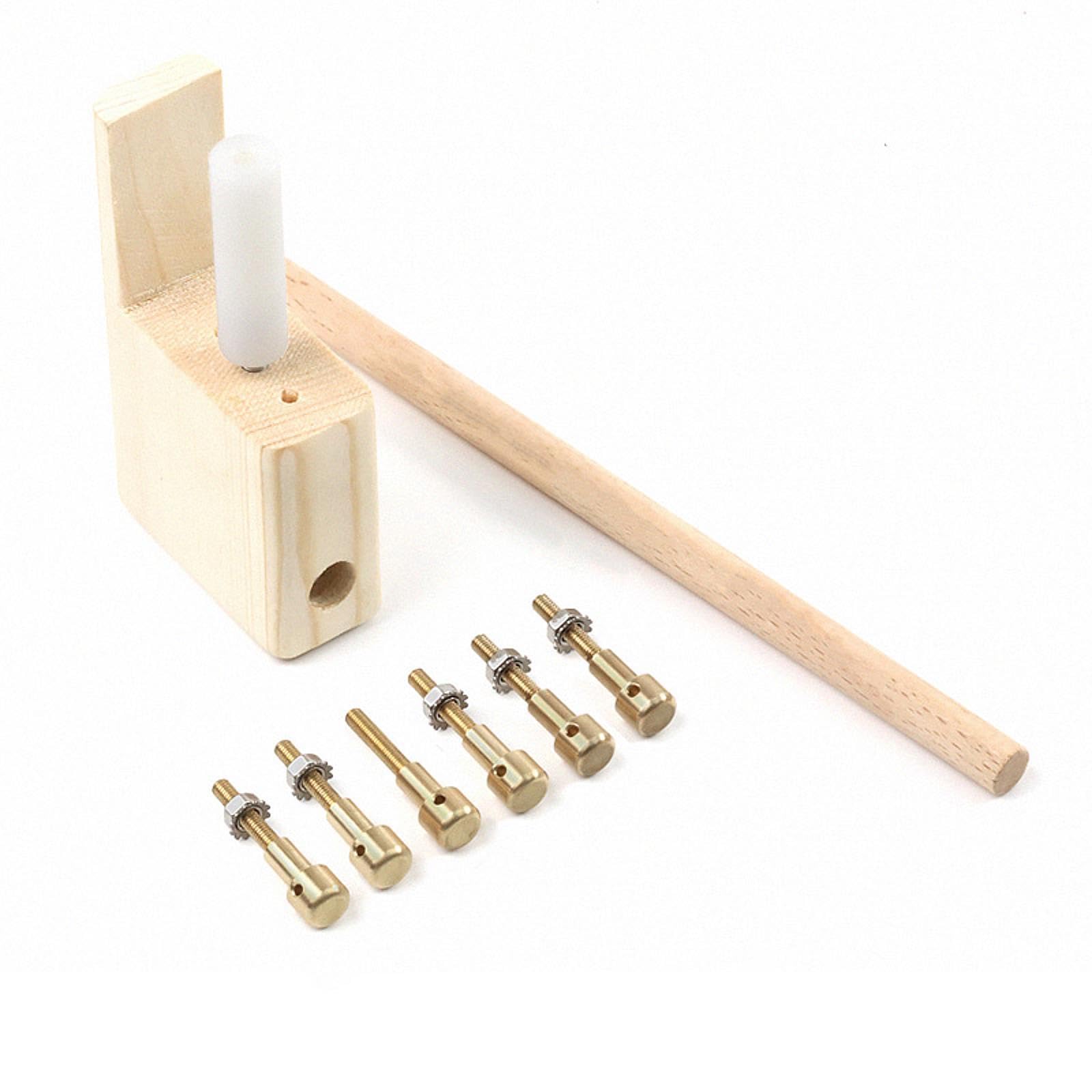 Gitarre Bridge Reparatur Werkzeug set für Akustische Holzgitarren mit Funktion zur Optimierung der Klangqualität Und Volumen für Musikunterricht, Kupferbolzentyp