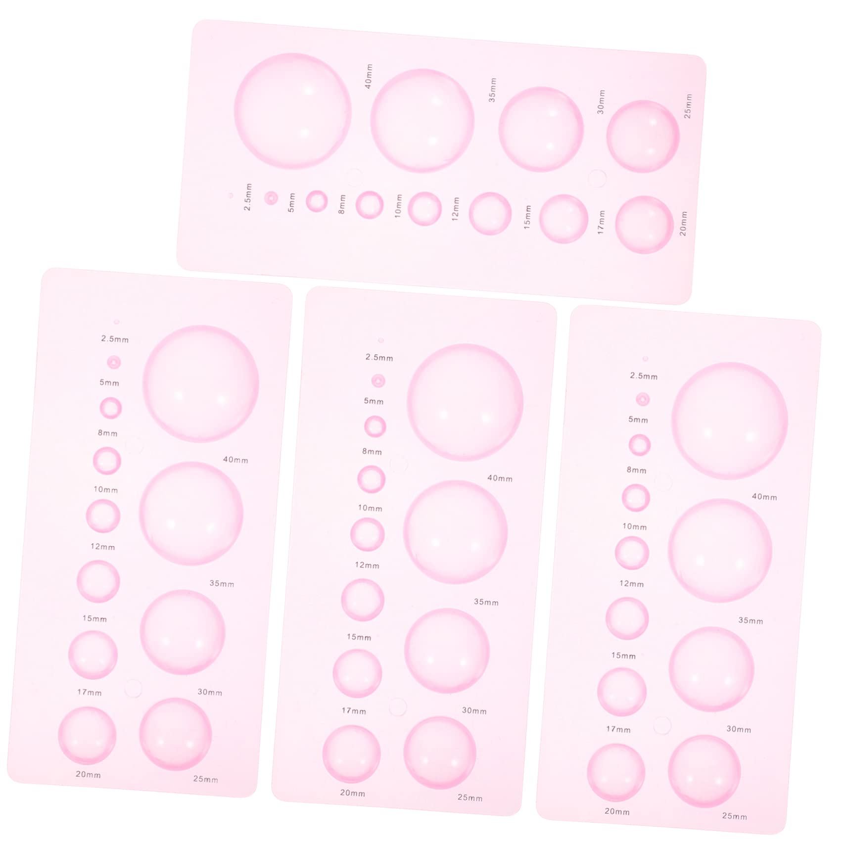 BESPORTBLE 4pcs Paper Quilling Mould DIY Craft Tools Abs Material Quilling Paper Tool Set for Boys and Girls 3D Pot Petals Dolls