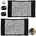 Produktbild Yomiin Kofferraum Netztasche 2 Stück Universal KFZ Netztasche mit Klettverschluss Autositz Kofferraumnetz Kofferraum Netz Organizer für universal Auto/SUV Kofferraum Gepäcknetz aus Nylon (40x25cm)