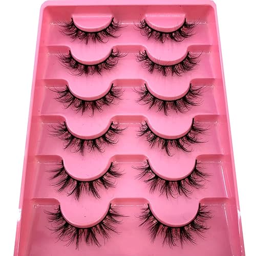 Miniatura 3 de HBZGTLAD 5 pares6 pares de pestañas postizas esponjosas naturales de imitación de visón 3D paquete de pestañas (SY-04)