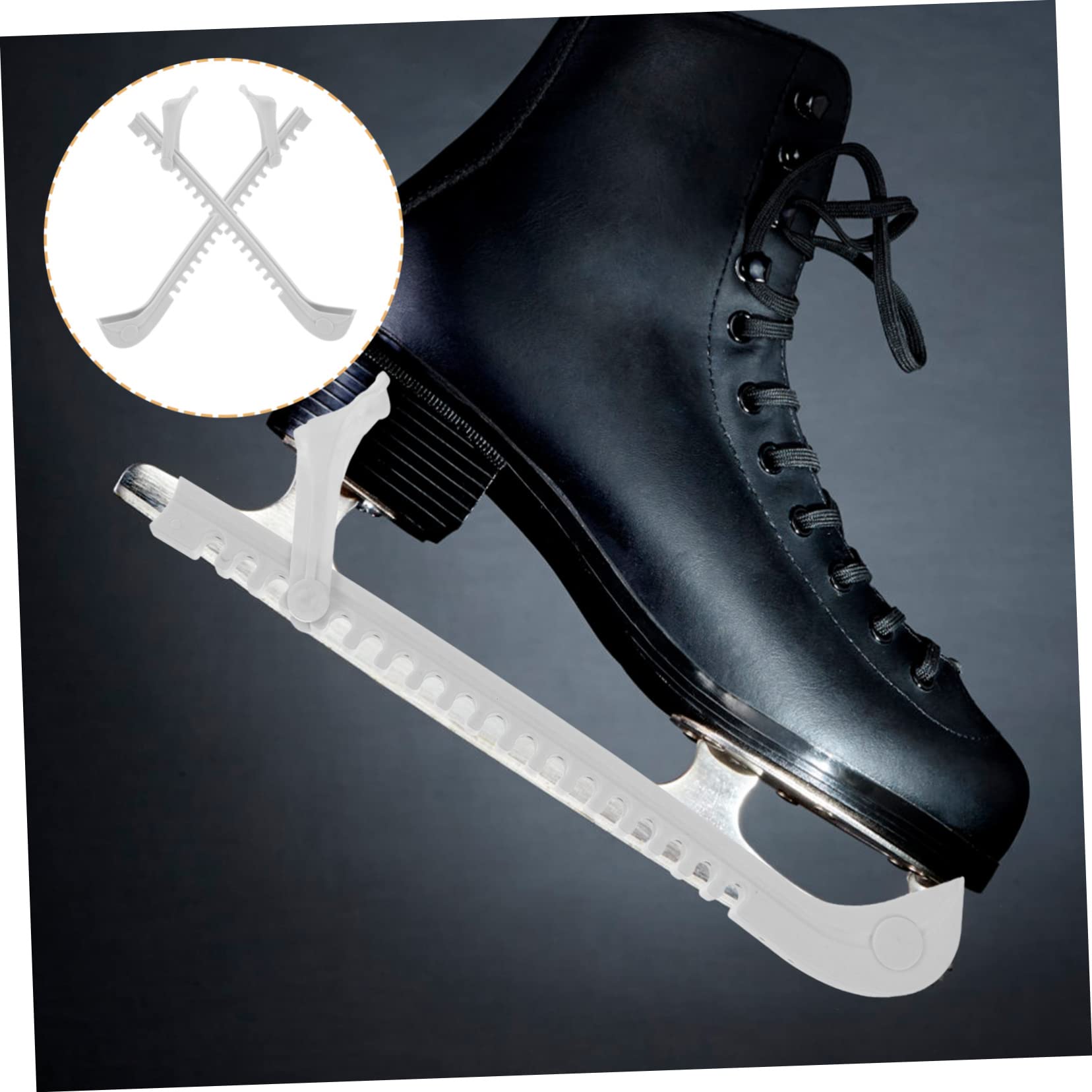 UPKOCH Tragbare Schlittschuhschutzabdeckungen Strapazierfähige Schutzvorrichtungen für Eiskunstlauf und Hockeykufen für Sichere