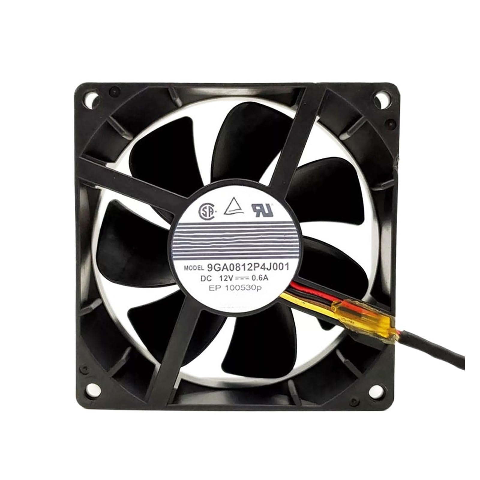 YLPWKMVZ Cooling Fan 12V 0.6A 80 * 80 * 25MM 4-wire PWM 9GA0812P4J001 radiator