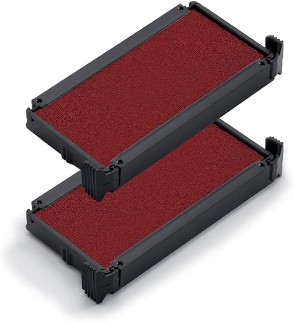 Trodat Replacement Ink Pads 6/4912 - Pack of 2 - Red Ink - For The Printy 4912, 4912 Typo, 4952 and Office Printy