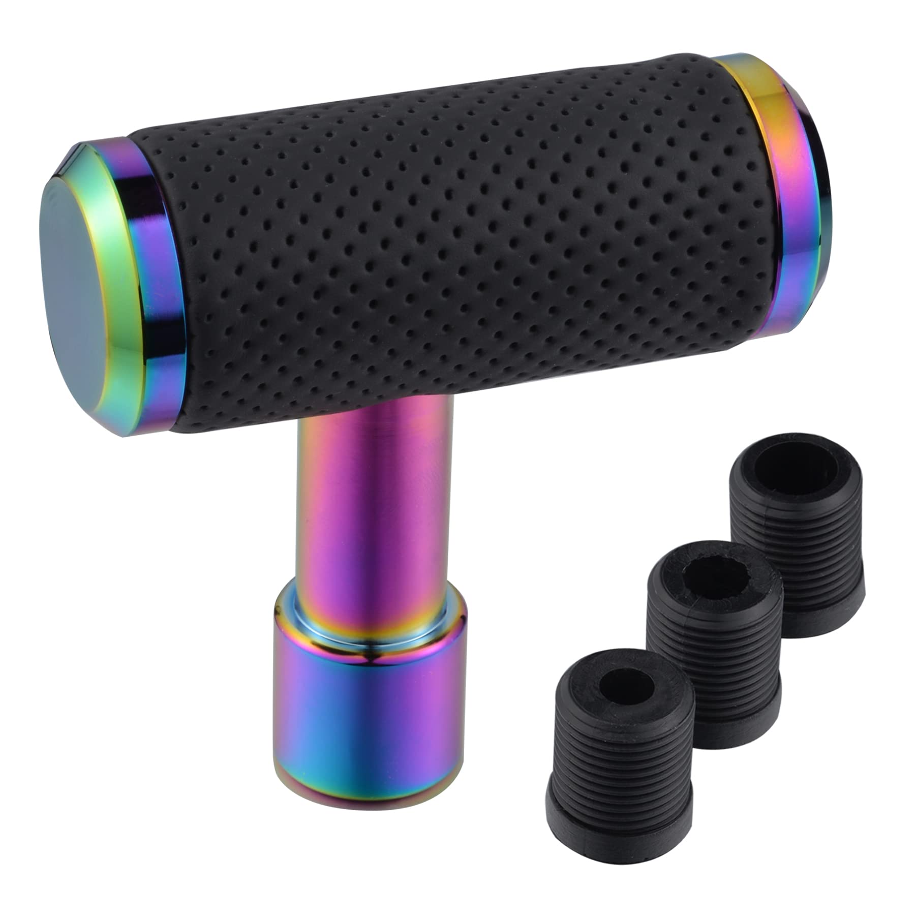 Padaodao T-Handle Gear Knob Hammer Lever Stick Shifter Head Shift Grip Handle fit Most Automatic Manual Vehicles Cars, Multicolor