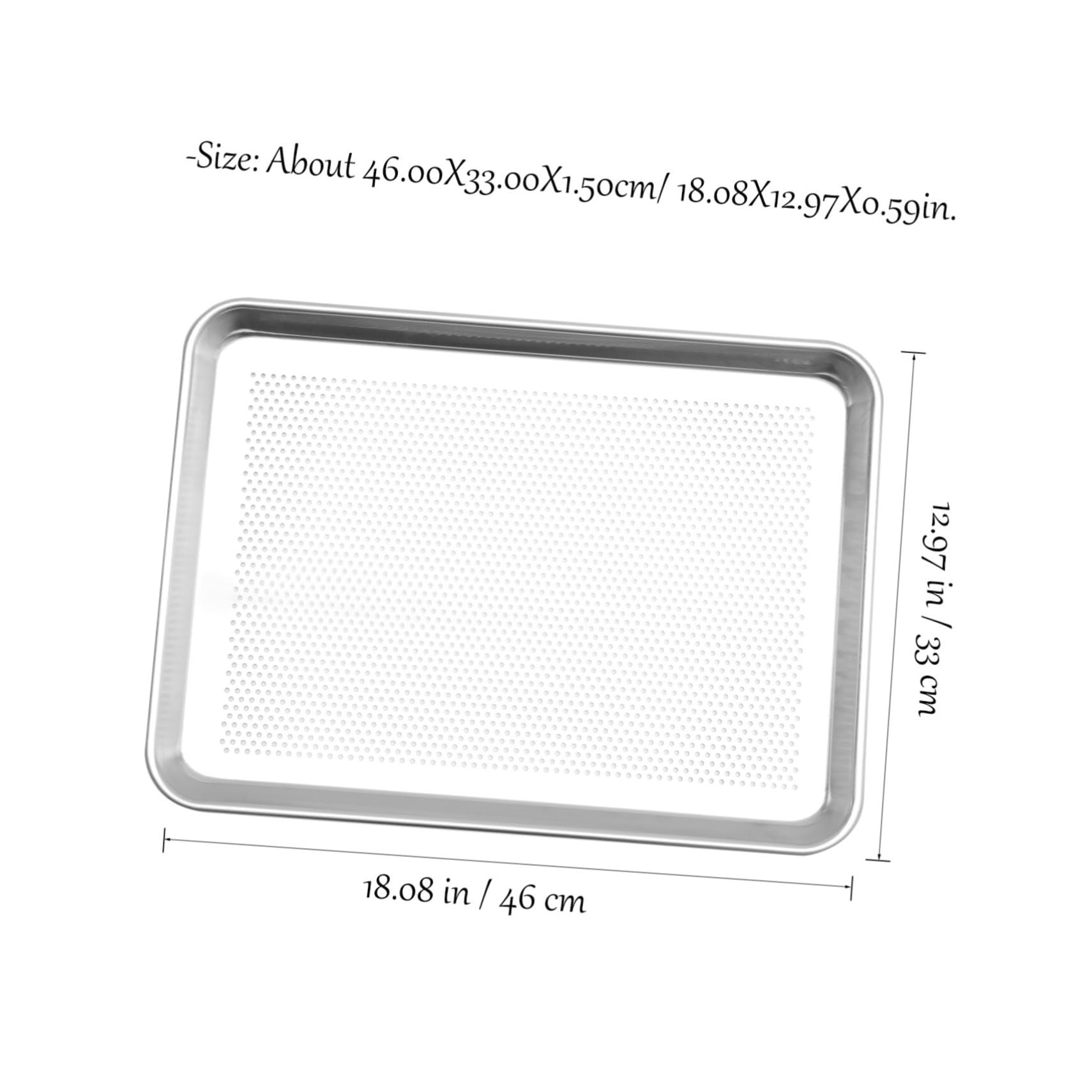 LABRIMP Plaque de Cuisson Rectangulaire Perforée, Plat à Four