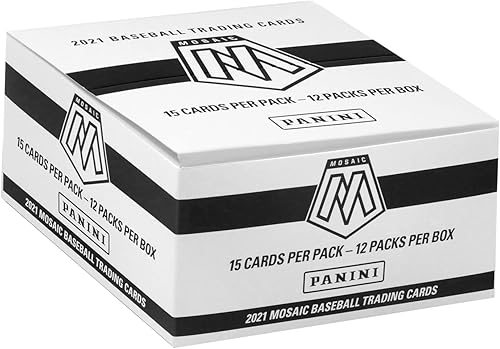 2021 Panini Mosaic Baseball Trading Cards Factory Sealed 12 Pack Cello Box